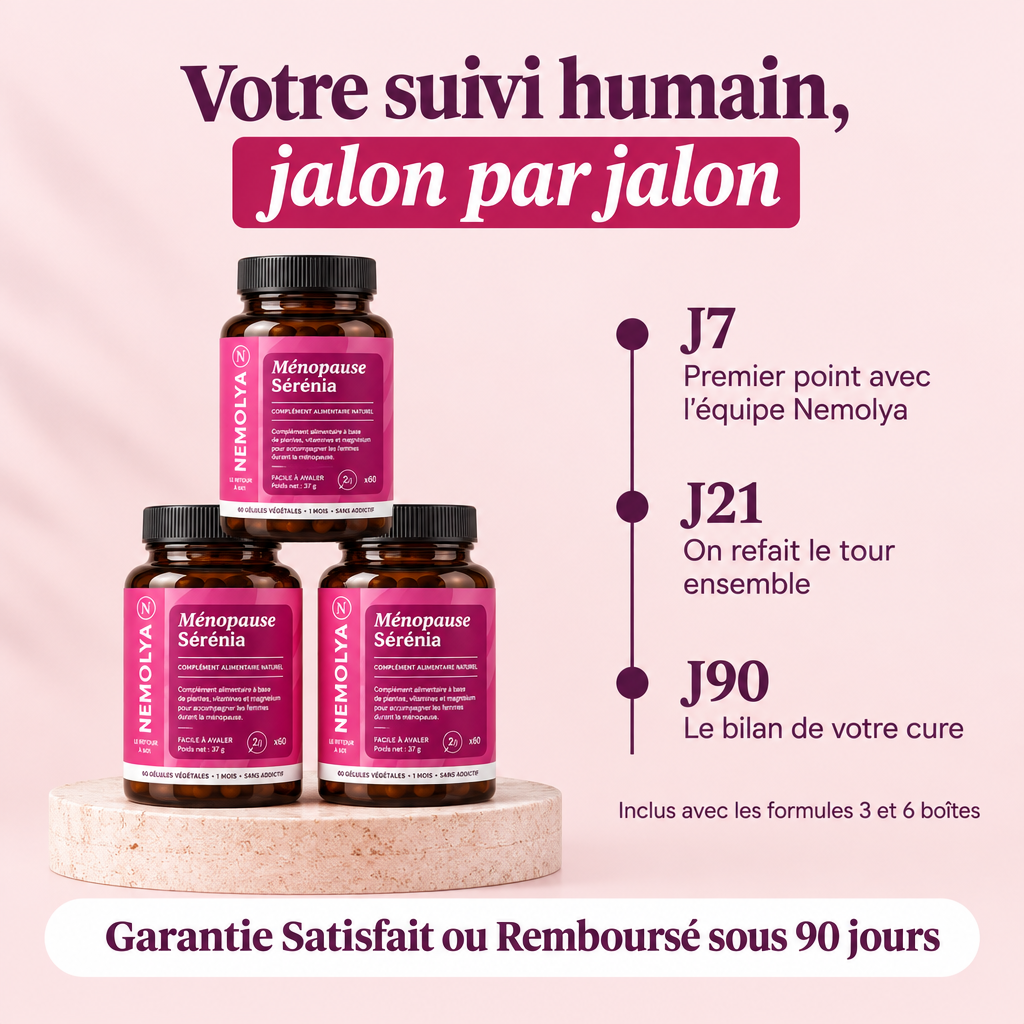 Votre suivi humain jalon par jalon, inclus avec 3 et 6 boîtes. Garantie Satisfait ou Remboursé sous 90 jours