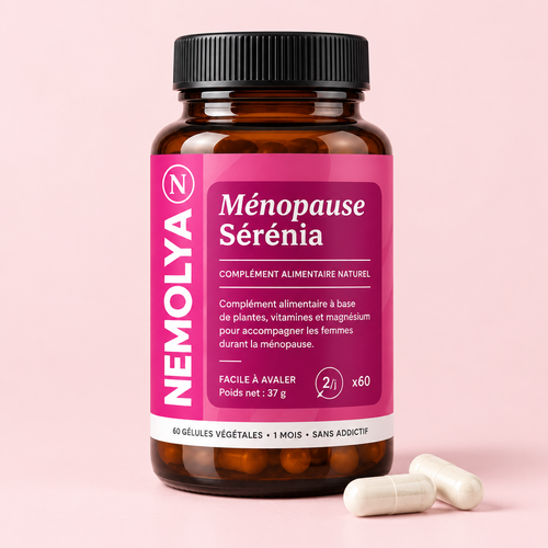 Flacon Sérénia de Nemolya et deux gélules